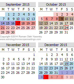 Mercury Retrograde Calendar 2015 Septemeber to December  www.powerfullght.com