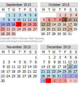 Mercury Retrograde Calendar 2015 Septemeber to December www.powerfullght.com